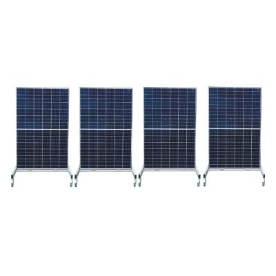 Mobile PV module system with 4 PV modules 