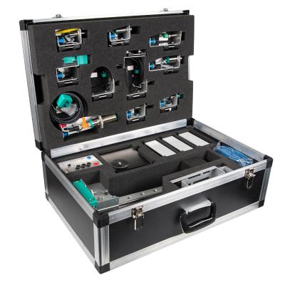 Sensor equipment set in a case
